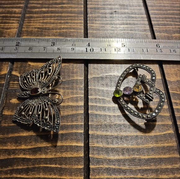 2 vintage brooch pins - Picture 5 of 12